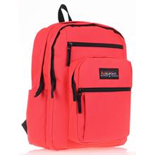Kaukko Full Pocket Okul ve Günlük Sırt Çantası - Mercan