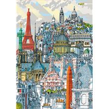 Educa 1000 Parça Paris Kolaj Puzzle - Carlo Stanga