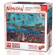 KS Games 3000 Parça Galata Kulesi Puzzle