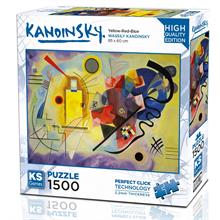 KS Games 1500 Parça  Sarı Kırmızı Mavi Puzzle