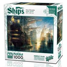 KS Games 1000 Parça Rochelle Şehri Puzzle