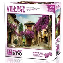 Ks Games 500 Parça Çiçekli Köy Evleri Puzzle