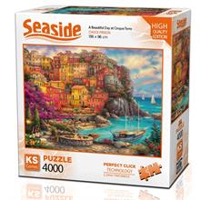 KS Games 4000 Parça  Cinque Terre de Güzel Bir Gün Puzzle
