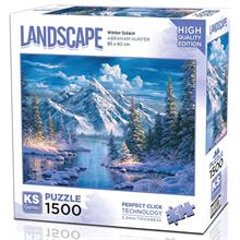 KS Games 1500 Parça Dağ ve Donmuş Göl Puzzle