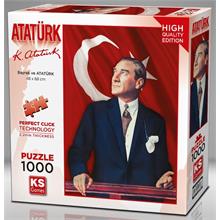 KS Games 1000 Parça Atatürk Ve Türk Bayrağı