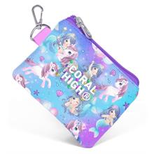 Coral High Mor Pembe Unicorn Bozuk Para Çantası - Kız Çocuk