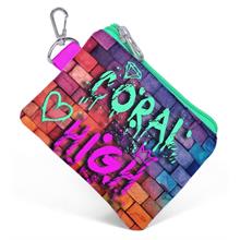 Coral High Pembe Lacivert Grafiti Bozuk Para Çantası - Kız Çocuk