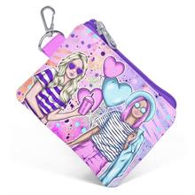 Coral High Pembe Mor Fashion Girl Bozuk Para Çantası - Kız Çocuk