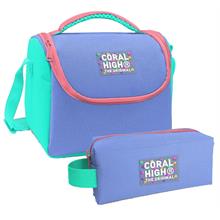 Coral High Derin Mavi Desenli Erkek Çocuk Isı Yalıtımlı Beslenme Çantası ve Kalemlik Seti