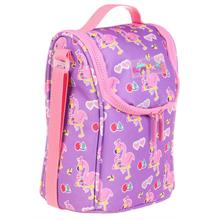 Kaukko Kids Isı Yalıtımlı Kız Çocuk Pembe MOr Flamingo Büyük Beslenme Çantası