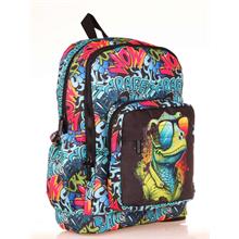 Kaukko Kids Sevimli Bukalemun Erkek Çocuk Okul Sırt Çantası