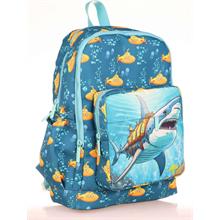Kaukko Kids Yeşil Balıklar Erkek Çocuk Okul Sırt Çantası