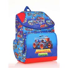 Kaukko Kids Mavi Kırmızı Kamyon Erkek Çocuk Okul Sırt Çantası - Benzersiz Tasarım