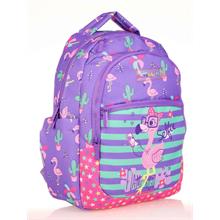 Kaukko Kids Mor Pembe Flamingo Kız Çocuk Okul Sırt Çantası