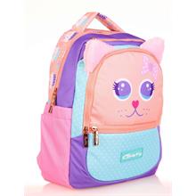 Kaukko Kids Sevimli Kedi Çok Renkli Kız Çocuk Okul Sırt Çantası