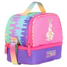 Kaukko Kids İki Gözlü Isı Yalıtımlı Kız Çocuk Pembe Çok Renkli Dondurma Beslenme Çantası