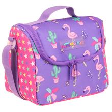 Kaukko Kids Isı Yalıtımlı Kız Çocuk Mor Pembe Flamingo Beslenme Çantası