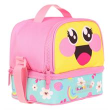 Kaukko Kids İki Gözlü Isı Yalıtımlı Kız Çocuk Sevimli Papatya Sarı Pembe Beslenme Çantası