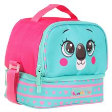 Kaukko Kids İki Gözlü Isı Yalıtımlı Kız Çocuk Sevimli Koala Yeşil Beslenme Çantası