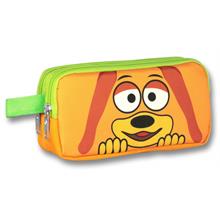 Ümit Çanta Cennec Sevimli Köpek Kalem Çantası - Sarı-Yeşil - Erkek Çocuk