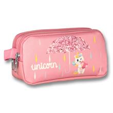 Ümit Çanta Cennec Pembe Şemsiyeli Unicorn Kalem Çantası - Kız Çocuk