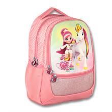 Ümit Çanta Cry Babies Gökkuşağı Baskılı Kız Çocuk Pembe İlkokul Sırt Çantası - Üç Bölmeli