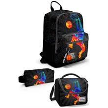 Coral High Gri Basketbol 3 lü Okul Çanta Seti SET0123643