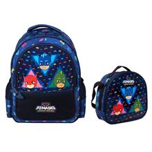 Me Çanta PJ Masks Heroes Lacivert Erkek Çocuk Okul Sırt Çantası ve Beslenme Çantası