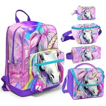 Coral High Beşli İlkokul/Ortaokul Çanta Seti - Unicorn - Kız Çocuk