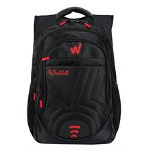 Waddell Bag Siyah-Kırmızı Erkek Okul  ve Günlük Sırt Çantası - Ortaokul Lise