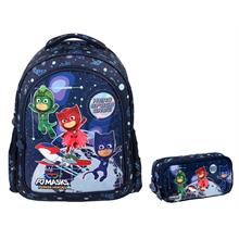 Me Çanta PJ Masks Space Crew Okul Sırt Çantası ve Kalemlik Seti - Erkek Çocuk - Lacivert