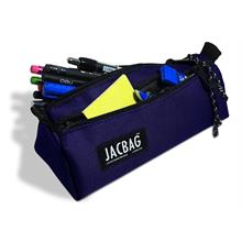 Jacbag Dual Prime İki Bölmeli Üçgen Mor Kız Çocuk/Kadın Kalem Çantası