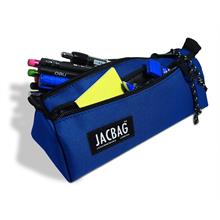 Jacbag Dual Prime İki Bölmeli Üçgen Saks Mavi Erkek Çocuk Kalem Çantası