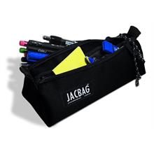 Jacbag Dual Prime İki Bölmeli Üçgen Siyah Kalem Çantası