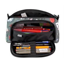 Jacbag Prime XL Lastik Ayraçlı İki Bölmeli College Gri Erkek Kalem Çantası 