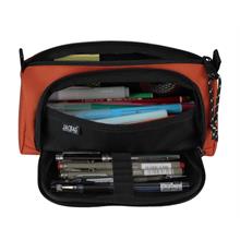 Jacbag Prime XL Lastik Ayraçlı İki Bölmeli Kiremit Kalem Çantası - Turuncu (Kadın/Kız Çocuk)