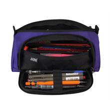 Jacbag Prime XL Lastik Ayraçlı İki Bölmeli Mor Kalem Çantası(Kadın/Kız Çocuk)