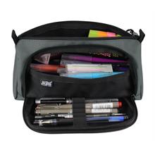 Jacbag Prime XL Lastik Ayraçlı İki Bölmeli Gri Erkek Kalem Çantası