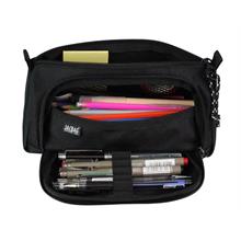 Jacbag Prime XL Lastik Ayraçlı İki Bölmeli Kalem Çantası Siyah