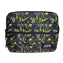 Jacbag Sarı Geometrik Üç Cepli Tablet Telefon Not Defteri El Çantası - Kız Çocuk/Kadın