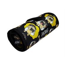 Jacbag Pilot Köpek Senior Sanatsal Rulo Organizer Kalem Çantası (Erkek - Siyah/Sarı)