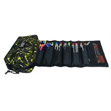 Jacbag Sarı Geometrik Organizer Roll Up Düzenleyici Kalem Kutusu/Kalemlik