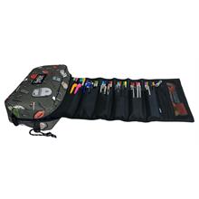 Jacbag College Gri Organizer Roll Up Düzenleyici Kalem Kutusu/Kalemlik