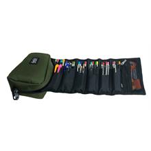 Jacbag Haki Yeşil Organizer Roll Up Düzenleyici Kalem Kutusu/Kalemlik