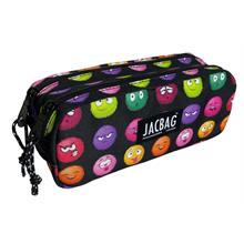 Jacbag Emoji İki Gözlü Okul Kalem Çantası - Kız Çocuk