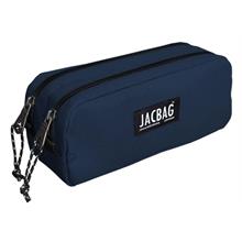 Jacbag Lacivert İki Gözlü Okul Kalem Çantası - Erkek Çocuk