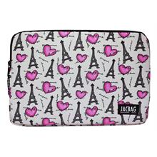 Jacbag Paris Gri/Pembe A4 Evrak Notebook ve Tablet Taşıma Çantası/Kılıfı