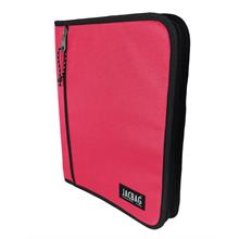 Jacbag Mercan Pembe A4 Organizer Fermuarlı Dosya ve Evrak Çantası (Kadın)
