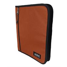 Jacbag Kiremit Turuncu A4 Organizer Fermuarlı Dosya ve Evrak Çantası (Kadın)