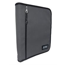 Jacbag Gri A4 Organizer Fermuarlı Dosya ve Evrak Çantası (Erkek)